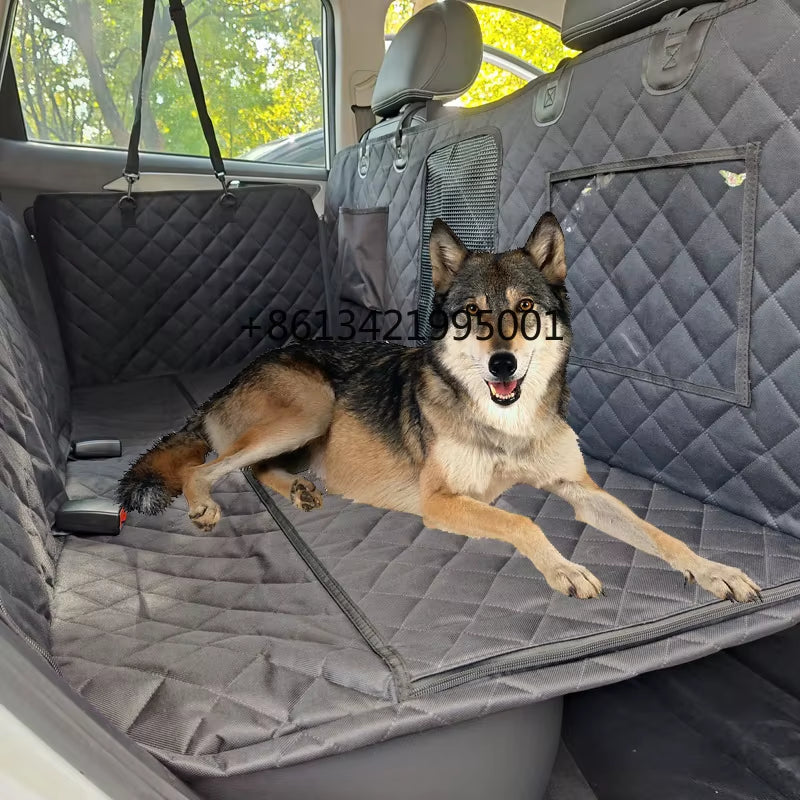 New Design Large Pet Back Seat Extender Car Backseat Protector Hammock Dog Car Seat Cover Hard Bottom for Travel