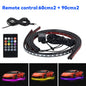 Car Underbody Light Decorative Lamp Neon LED RGB Car Underglow Bottom Light Remote/App Control Flexible Waterproof LED Strip