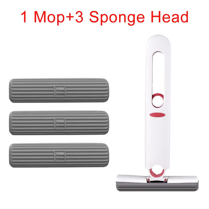 Portable Mini Cleaning Mop Powerful Squeeze Mop Folding Absorbent Mop Desktop Windows Car Glass Cleaning Home Cleaning Tools